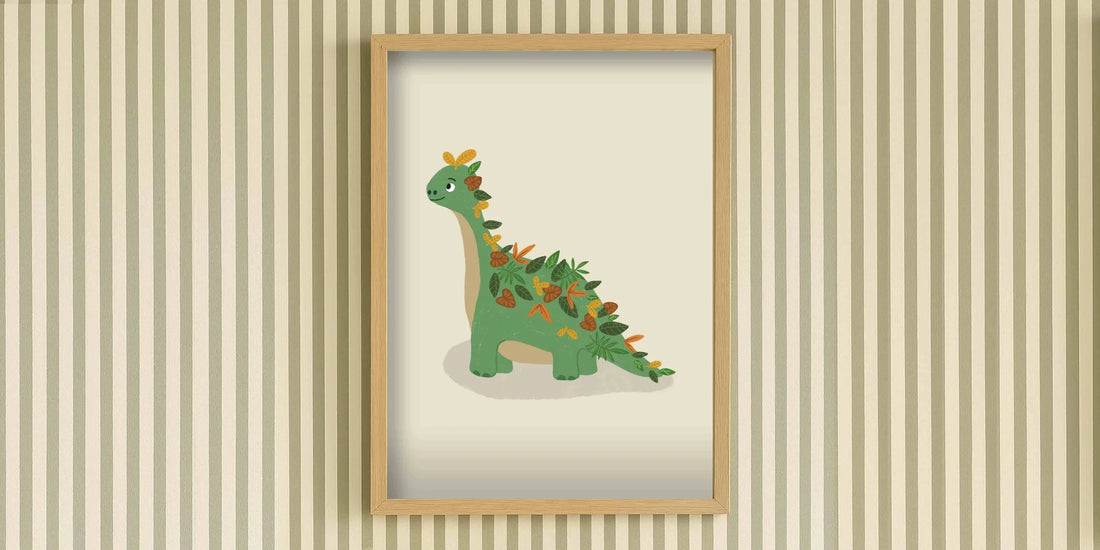 Kinderkamer poster met dino