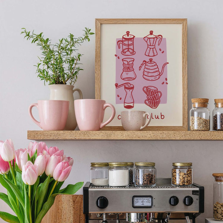 Poster met proostende Espresso Martini's