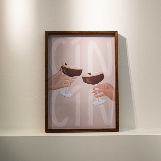 Poster - Proostende Espresso Martini's