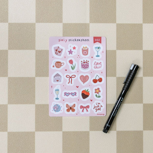 Stickervel - Girly Stickersheet (002)