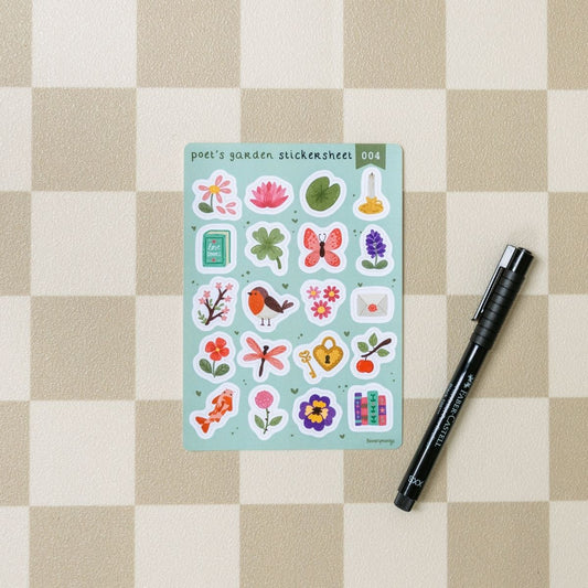 Stickervel - Poet's Garden Stickersheet (004)