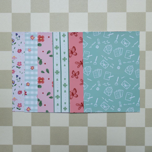 Journal papierbundel - Designpapier 'Poet's garden'