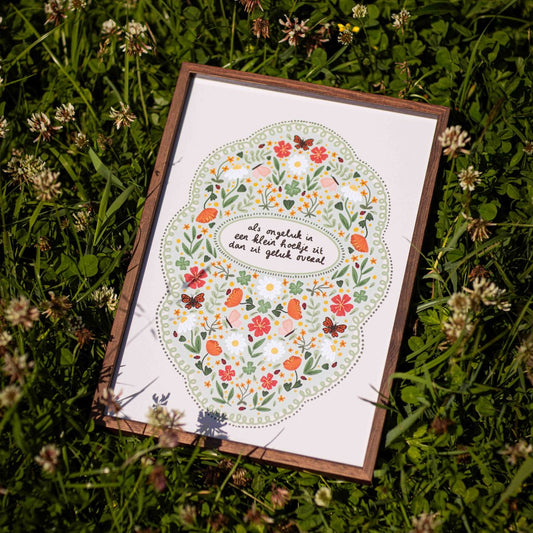 Poster - Als ongeluk in een klein hoekje zit