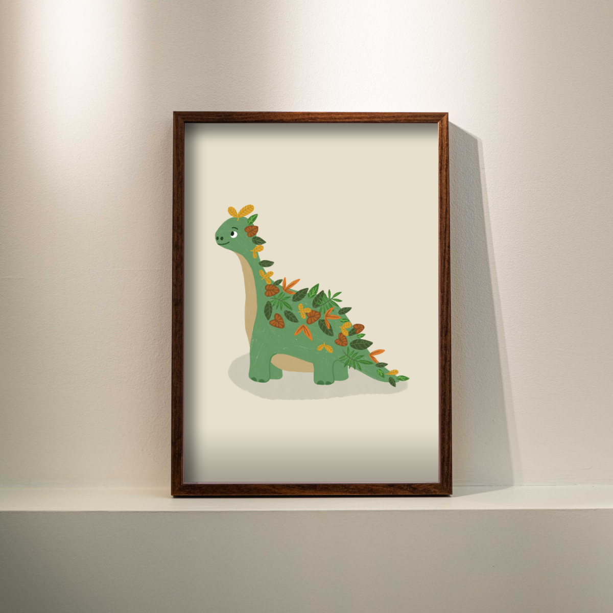 Poster - Plantosaurus - Dinosaurus kinderkamer poster