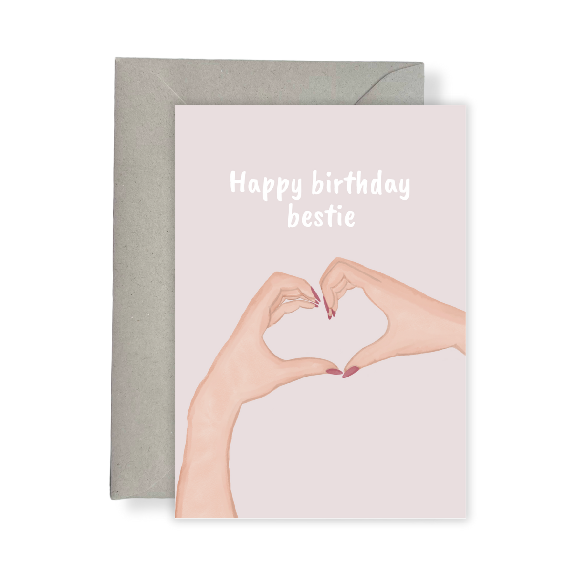 Wenskaart - Fijne verjaardag 'Happy birthday bestie'