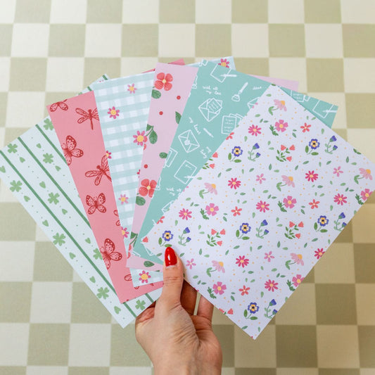 Journal papierbundel - Designpapier 'Poet's garden'