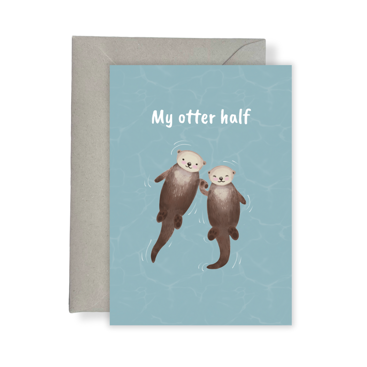 Wenskaart - Liefde 'My otter half'