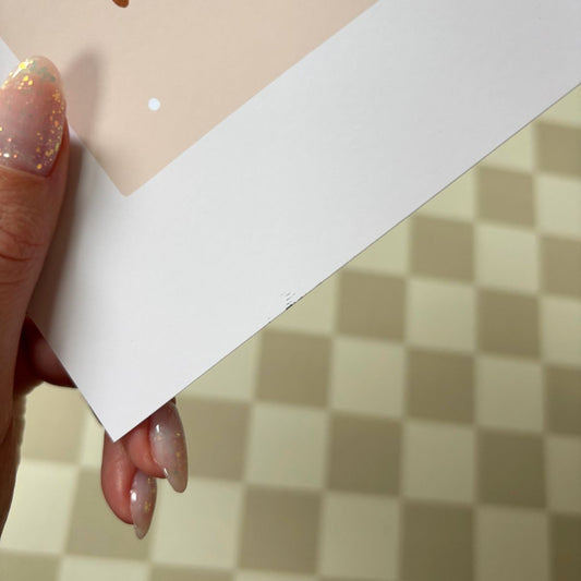 Poster - Zon met gezicht (met print-imperfectie)