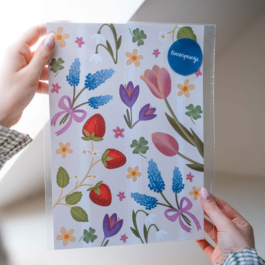 Poster - Vrolijke lente print