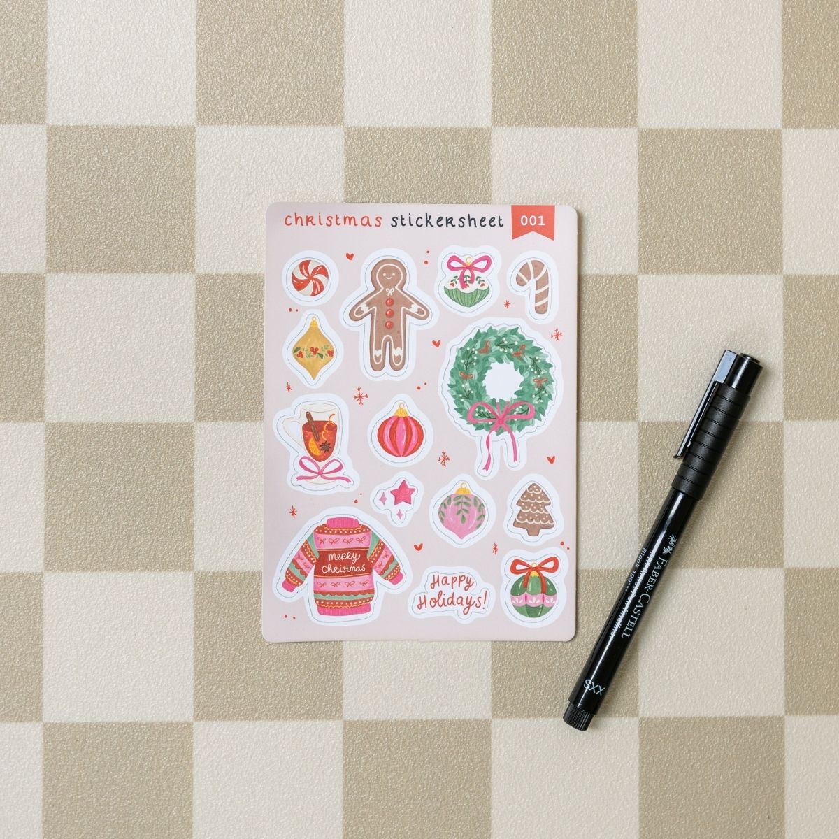 Stickervel - Christmas Stickersheet (001)