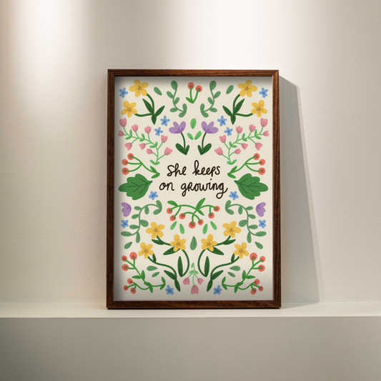 Poster - She keeps on growing