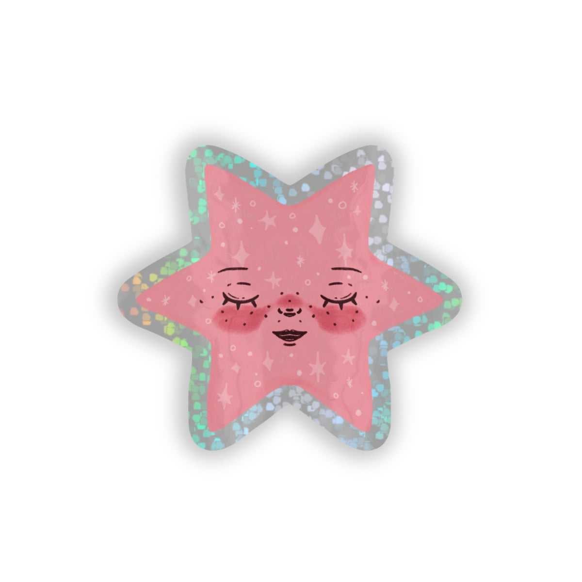 Losse sticker - Roze ster
