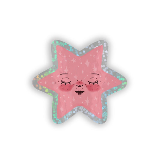 Losse sticker - Roze ster