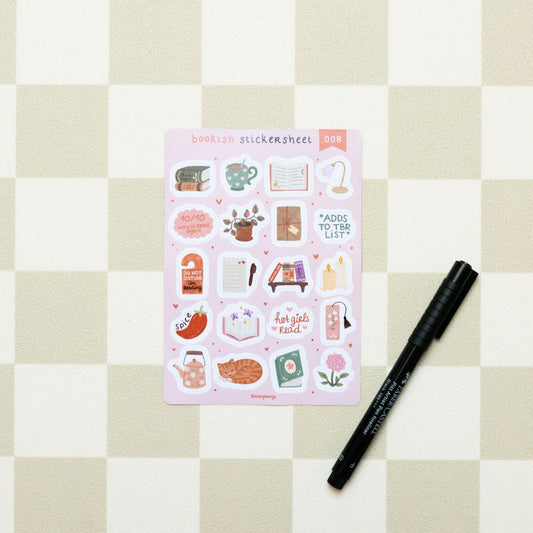 Stickervel - Bookish Stickersheet (008)