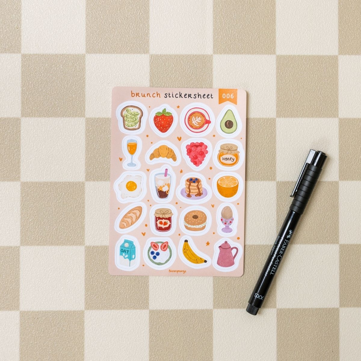 Stickervel - Brunch Stickersheet (006)