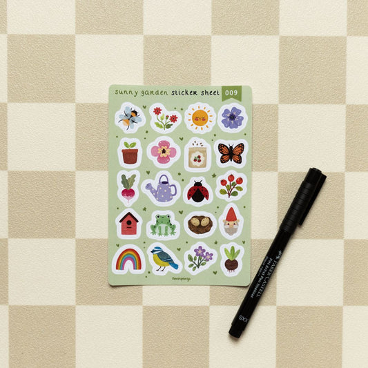 Stickervel - Sunny Garden Sticker sheet (009)