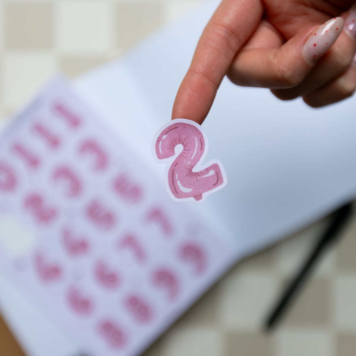 Stickervel - Number Balloon Stickersheet