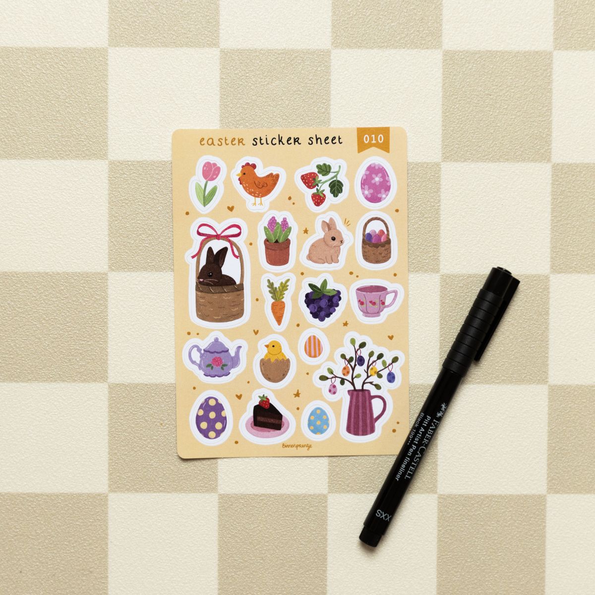 Stickervel - Easter Sticker Sheet (010)