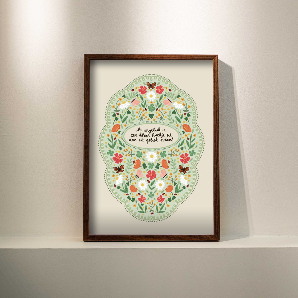 Poster - Als ongeluk in een klein hoekje zit
