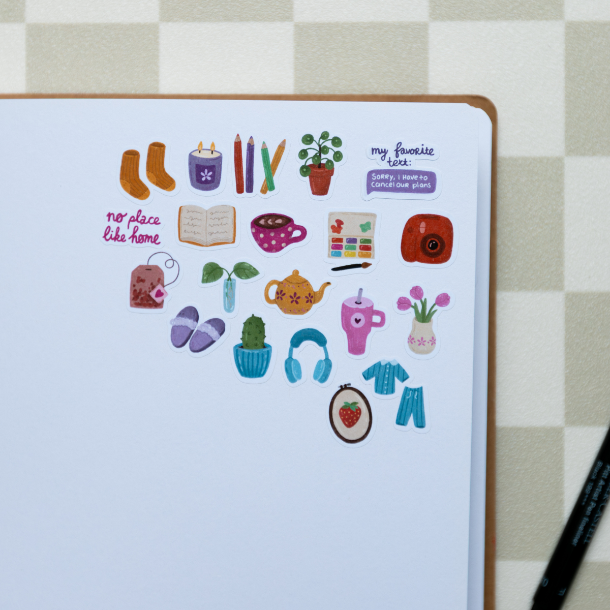 Stickervel - Cozy Home Stickersheet (003)