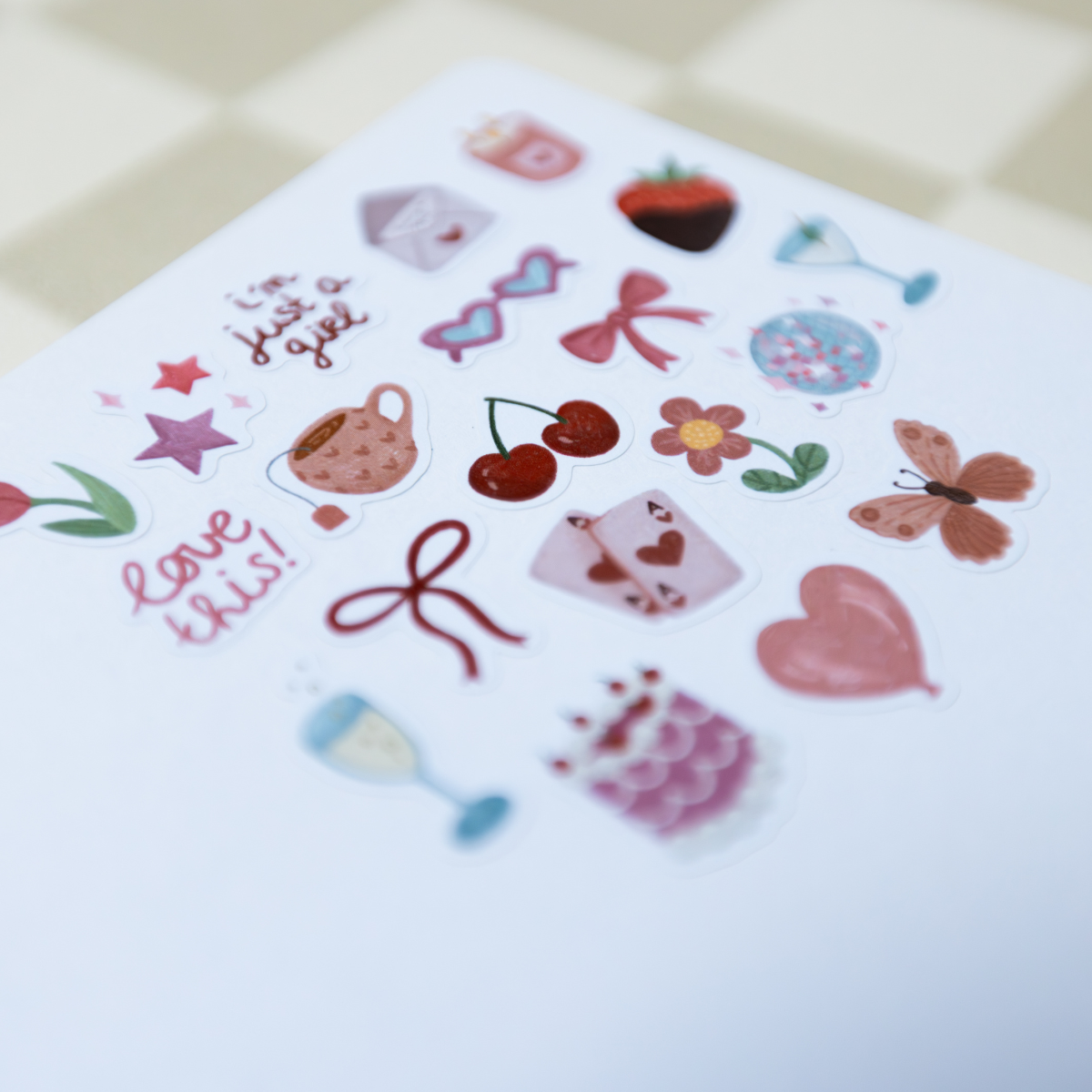 Stickervel - Girly Stickersheet (002)