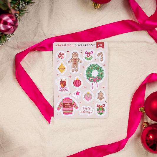 Stickervel - Kerst (Christmas Stickersheet 001)