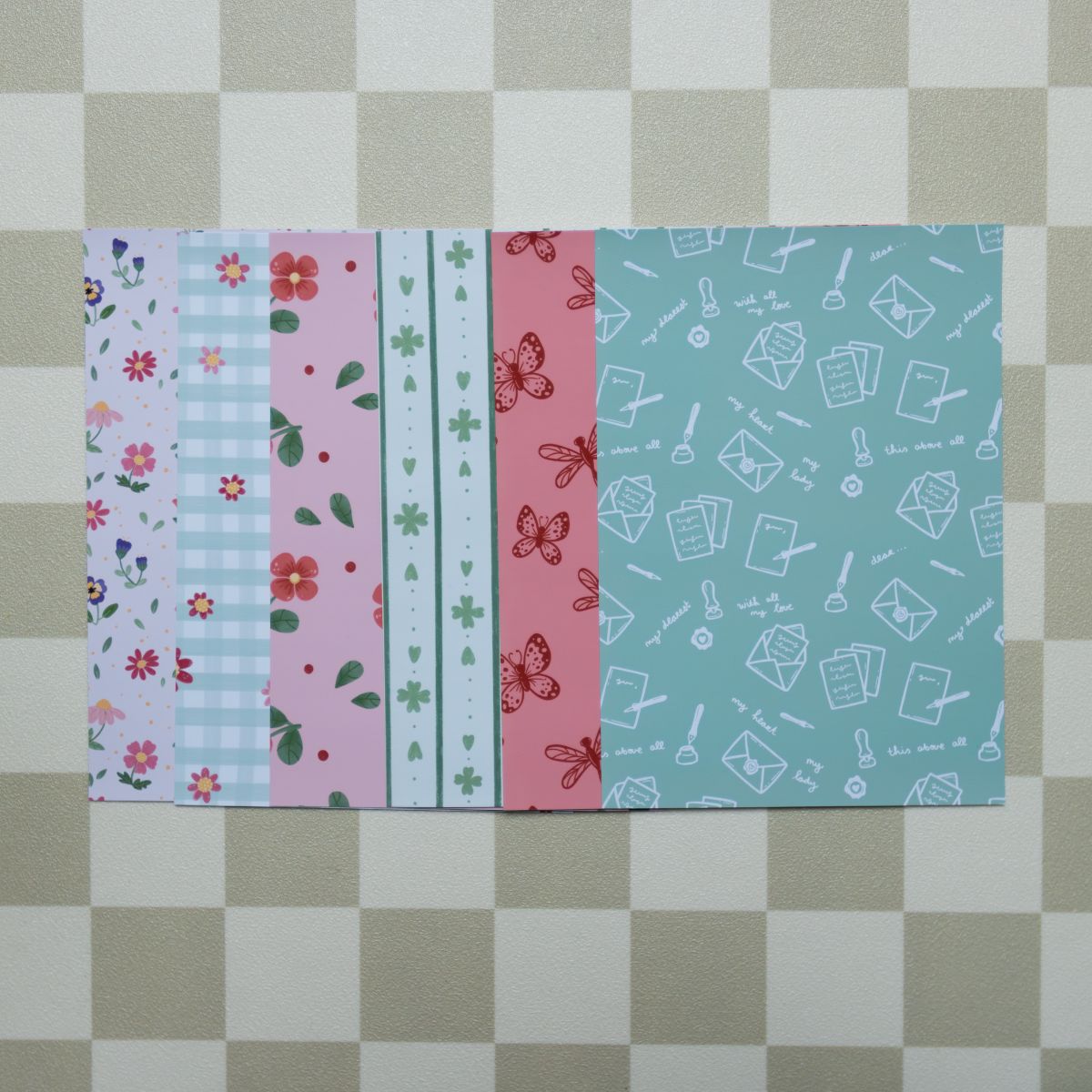 Journal papierbundel - Designpapier 'Poet's garden'