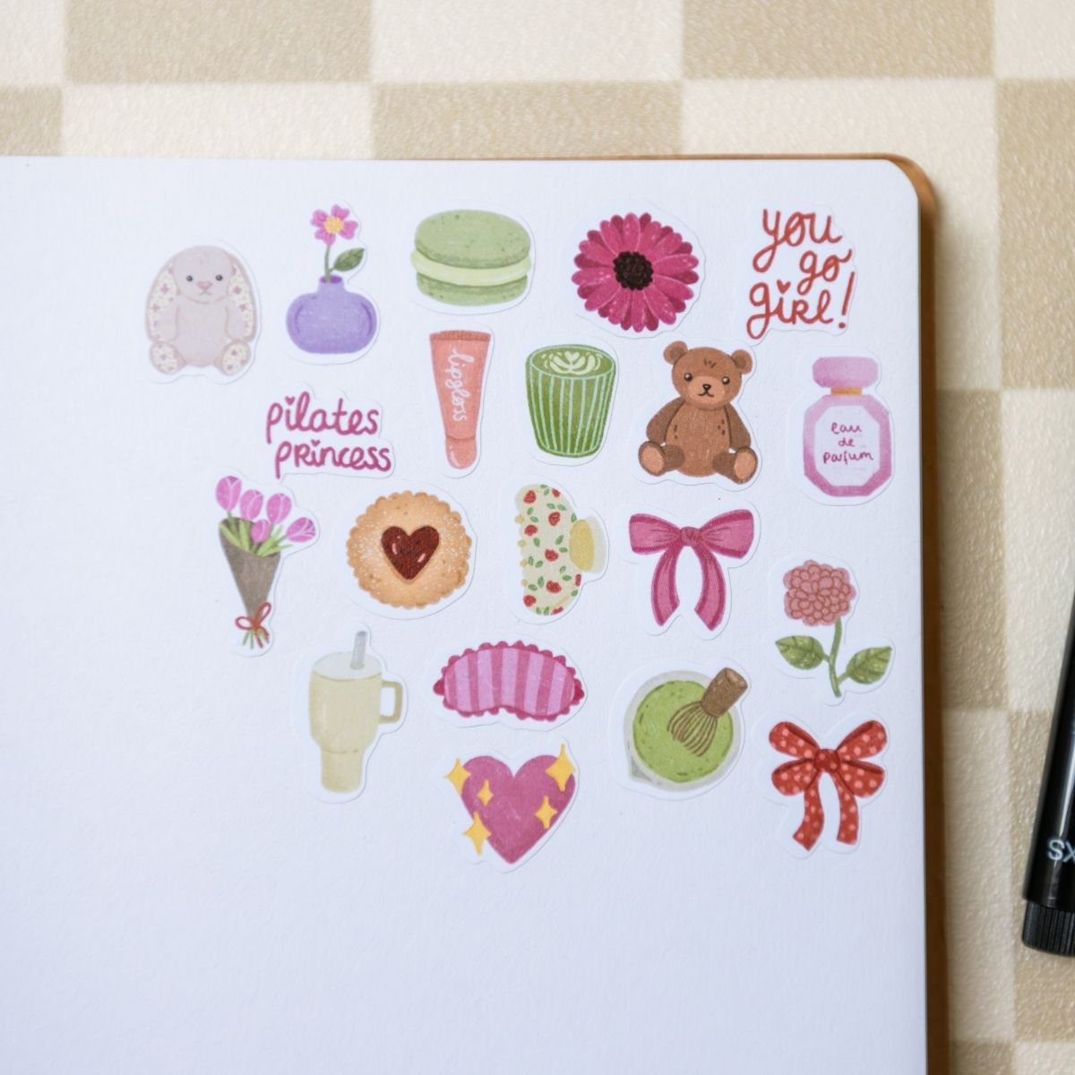 Stickervel - Soft Girl Stickersheet (007)