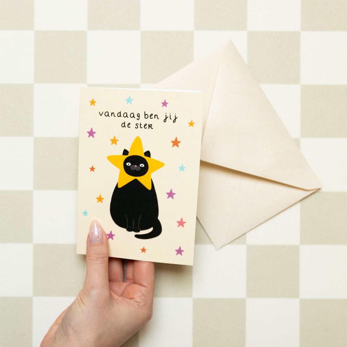 Wenskaart - Verjaardagskaart 'Vandaag ben jij de ster'