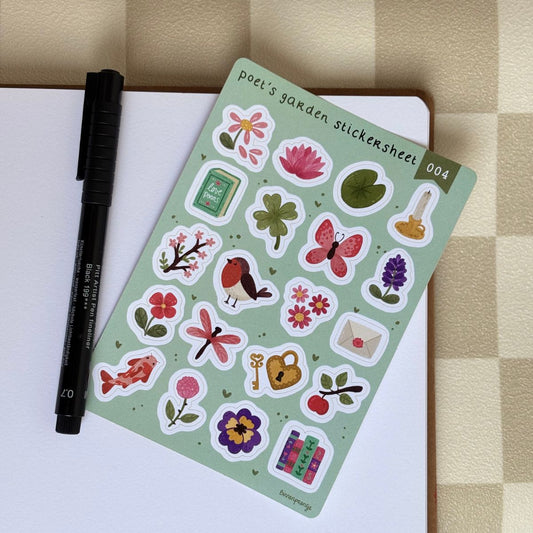 Stickervel - Poet's Garden Stickersheet (004)