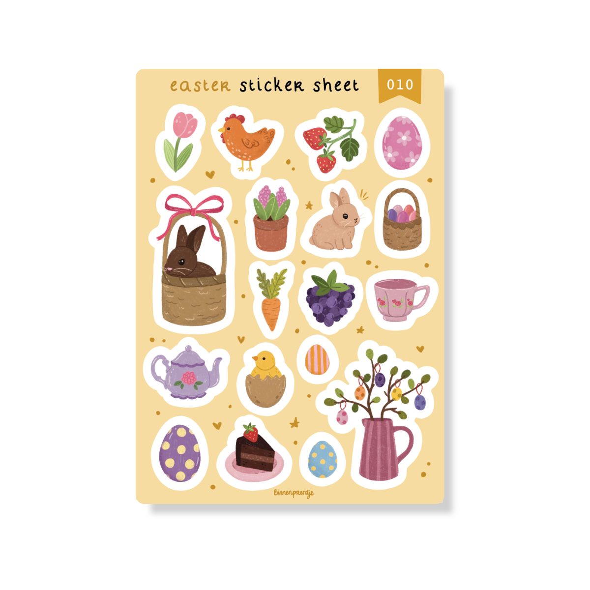 Stickervel - Easter Sticker Sheet (010)