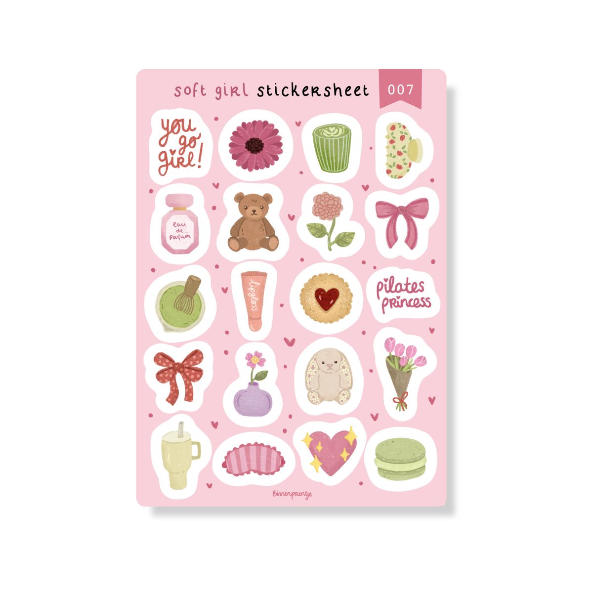 Stickervel - Soft Girl Stickersheet (007)