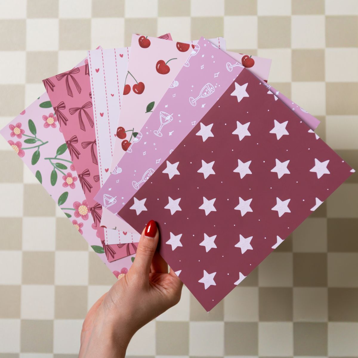 Journal papierbundel - Designpapier 'Girly'