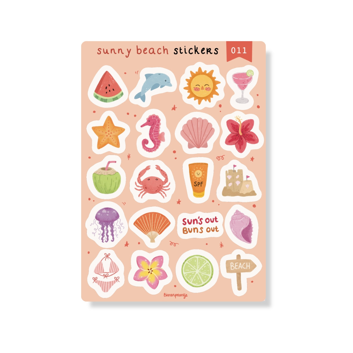 Stickervel - Sunny Beach (011)