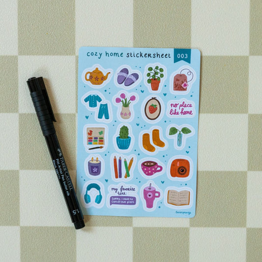 Stickervel - Cozy Home Stickersheet (003)