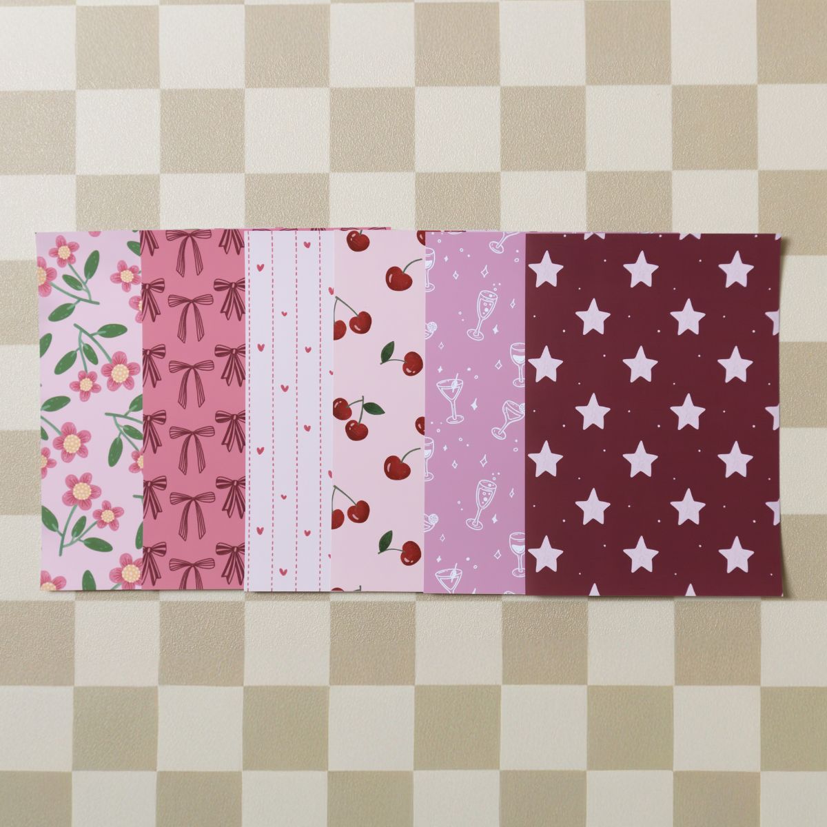 Journal papierbundel - Designpapier 'Girly'