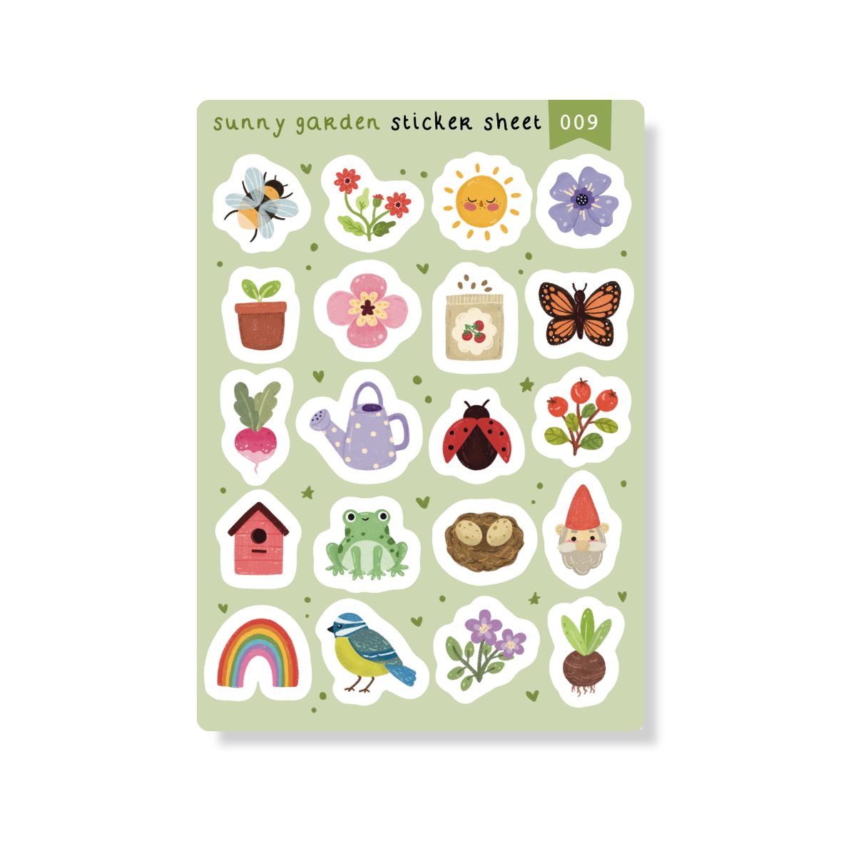 Stickervel - Sunny Garden Sticker sheet (009)