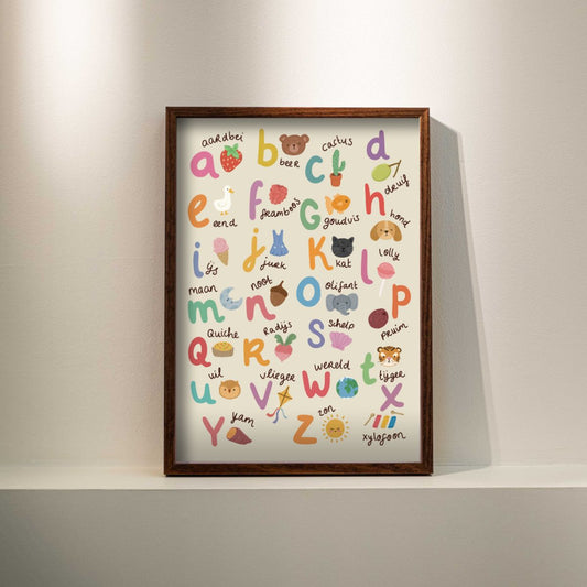 Poster - Educatieve poster: Alfabet