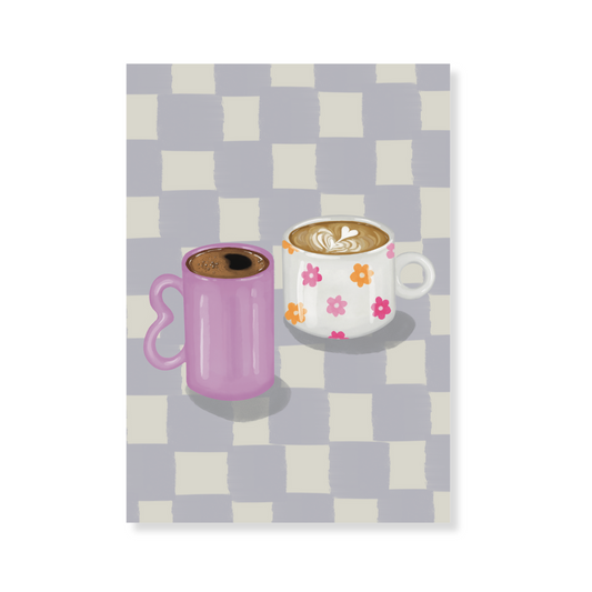 Poster - Vrolijke koffietjes