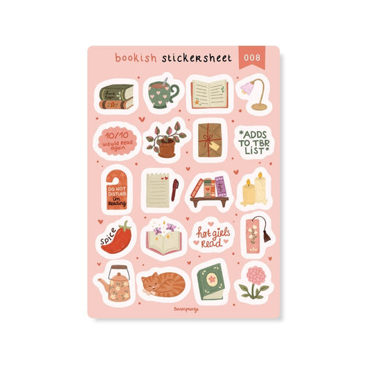 Stickervel - Bookish Stickersheet (008)